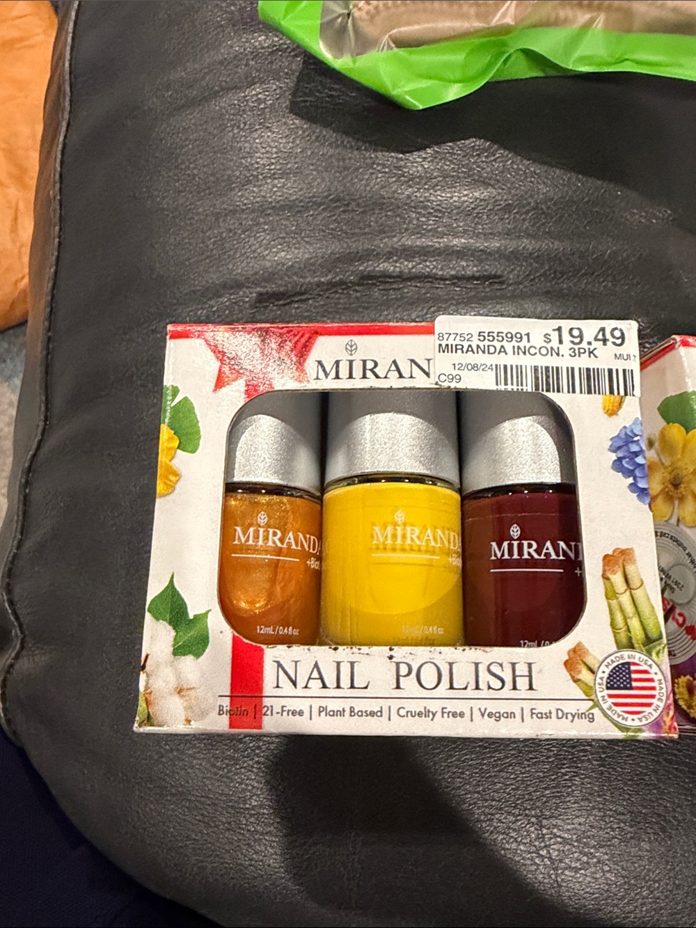 Miranda 3-Pack Nail Polish Set — Yellow, Orange, Red